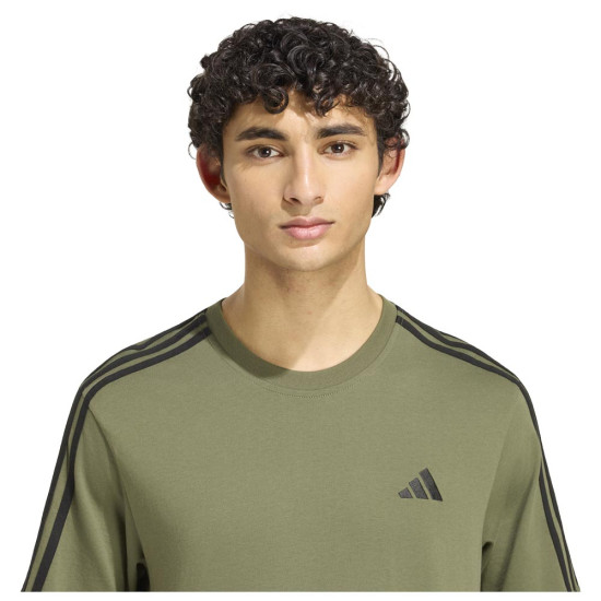 Adidas Ανδρική κοντομάνικη μπλούζα Essentials 3-Stripes Single Jersey T-Shirt